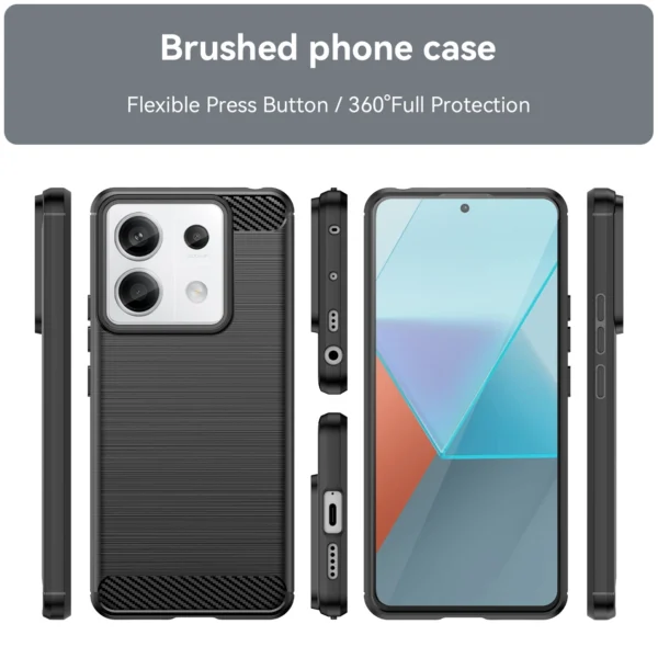 Carbon Case for Xiaomi Redmi Note 13 5G - black