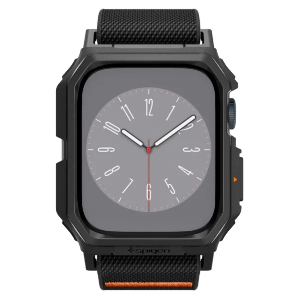 Spigen Lite Fit Pro case with strap for Apple Watch 4 / 5 / 6 / 7 / 8 / 9 / SE (44 / 45 mm) - matte black