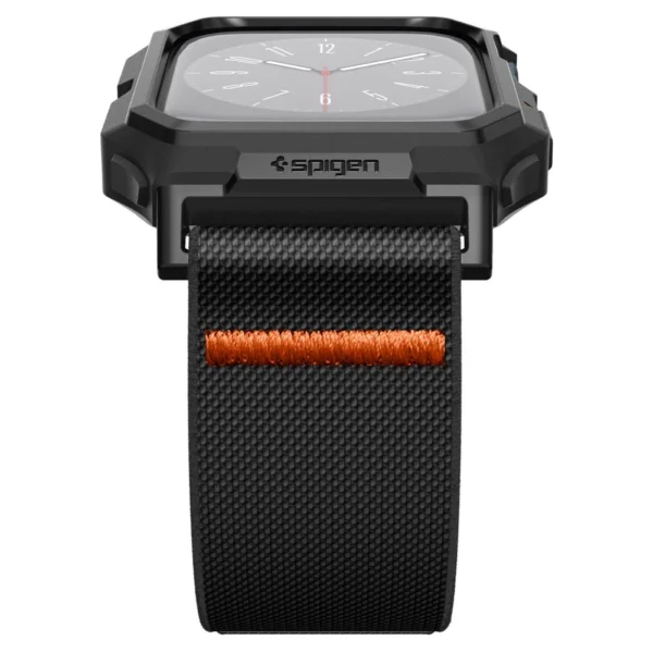 Spigen Lite Fit Pro case with strap for Apple Watch 4 / 5 / 6 / 7 / 8 / 9 / SE (44 / 45 mm) - matte black