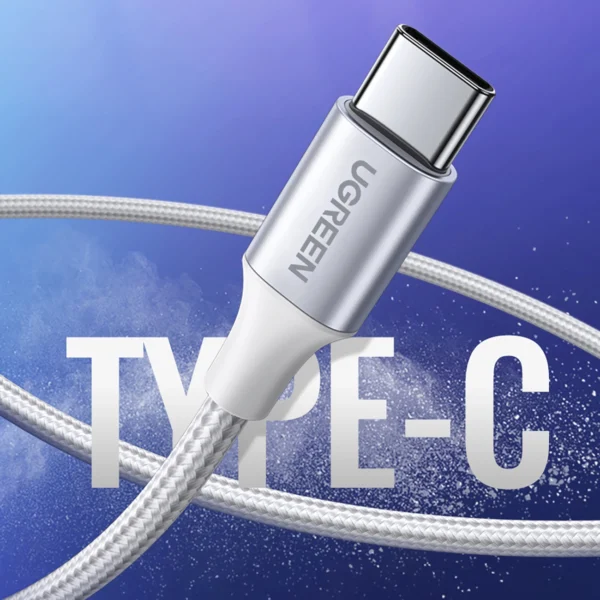 Ugreen US288 60131 USB-A / USB-C QC 3.0 3A 1m cable - white