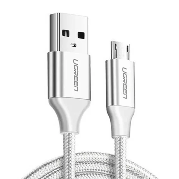 Ugreen US290 60153 USB-A / micro USB 2.4A 2m Cable - White