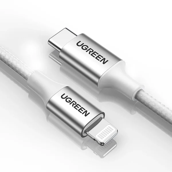 Ugreen US304 70523 USB-C / Lightning MFi cable 1m - silver