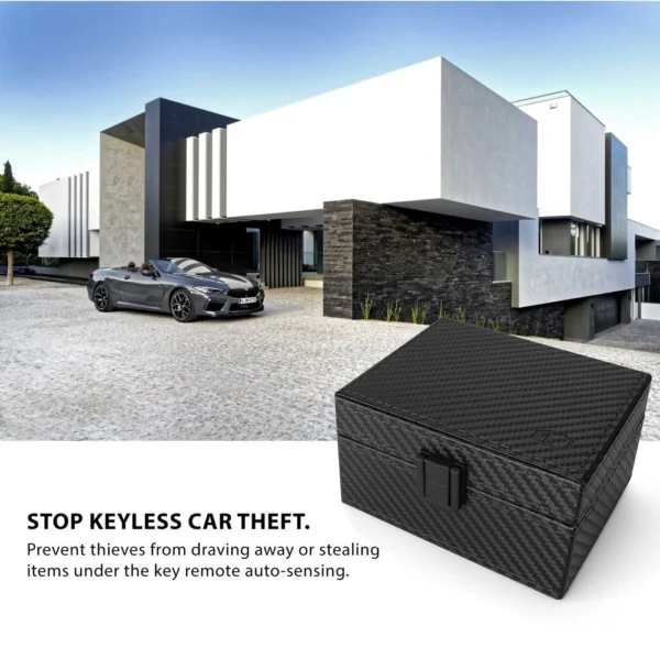 Tech-Protect V3 RFID box for car keys - black carbon