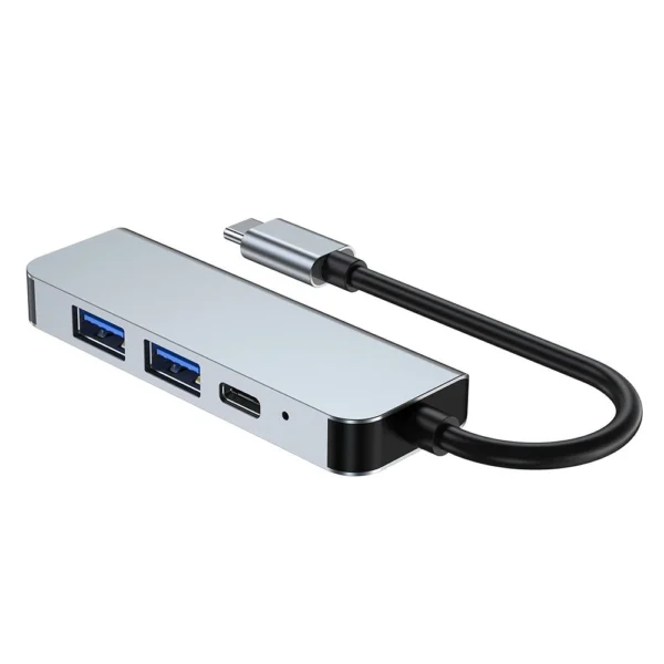 HUB Tech-Protect V2 4in1 USB-C - USB-A 3.0 / USB-A 2.0 / USB-C / HDMI - gray