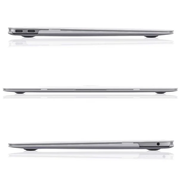 Tech-Protect SmartShell case for MacBook Air 13" M2 / M3 / 2022-2024 - transparent and glitter