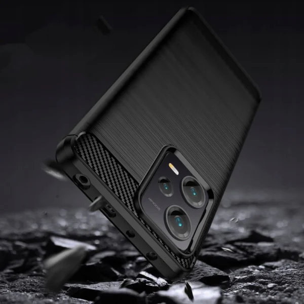 Tech-Protect TPUCarbon Case for Xiaomi Redmi Note 12 5G / Poco X5 5G - Black