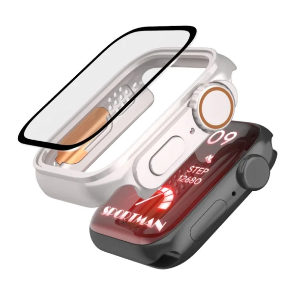 Tech-Protect Defense360 case for Apple Watch 7 / 8 / 9 (45 mm) - titanium orange