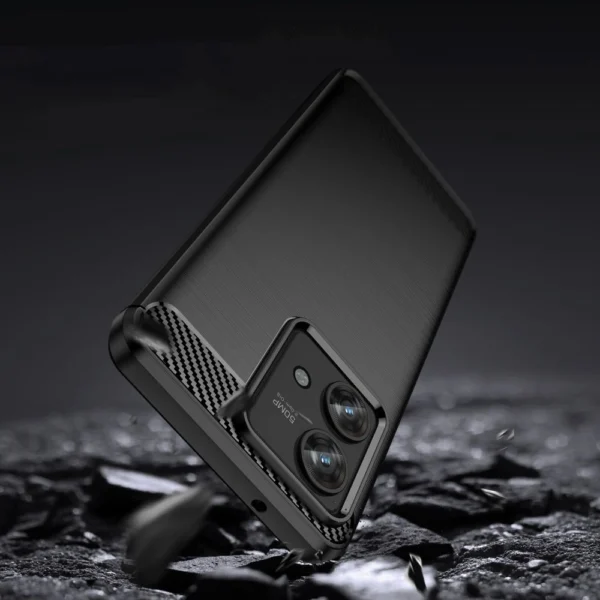 Tech-Protect TPUCarbon case for Motorola Edge 40 Neo - black