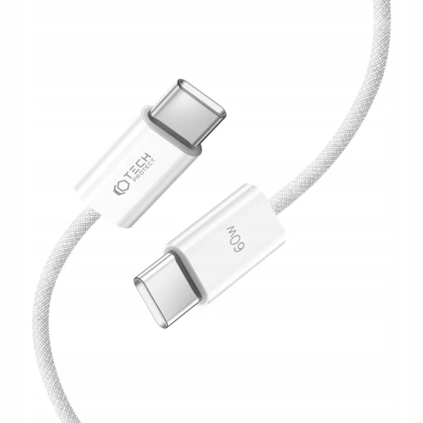 Tech-Protect UltraBoost Classic USB-C / USB-C PD cable 60W 3A 0.25m - white