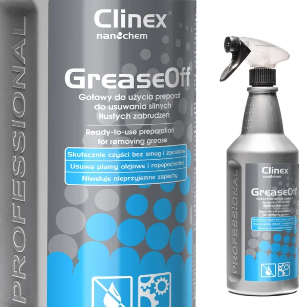 Degreaser for removing heavy greasy dirt CLINEX GreaseOff 1L