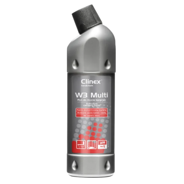 Excellent liquid for cleaning bathrooms, sanitary equipment, joints CLINEX W3 Multi 1L