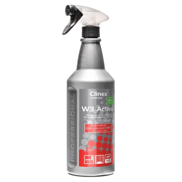 Liquid agent for cleaning toilets and bathrooms based on citric acid CLINEX W3 Active BIO 1L