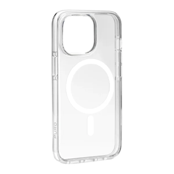 Puro Lite Mag Pro MagSafe Silicone Case for iPhone 15 Pro Max - Transparent