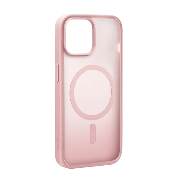 Puro Gradient MagSafe Silicone Case for iPhone 15 - Pink