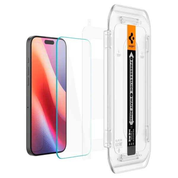 Spigen Glas.tR EZ Fit Tempered Glass for iPhone 16 Pro