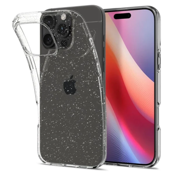 Spigen Liquid Crystal iPhone 16 Pro Case - Clear Glitter