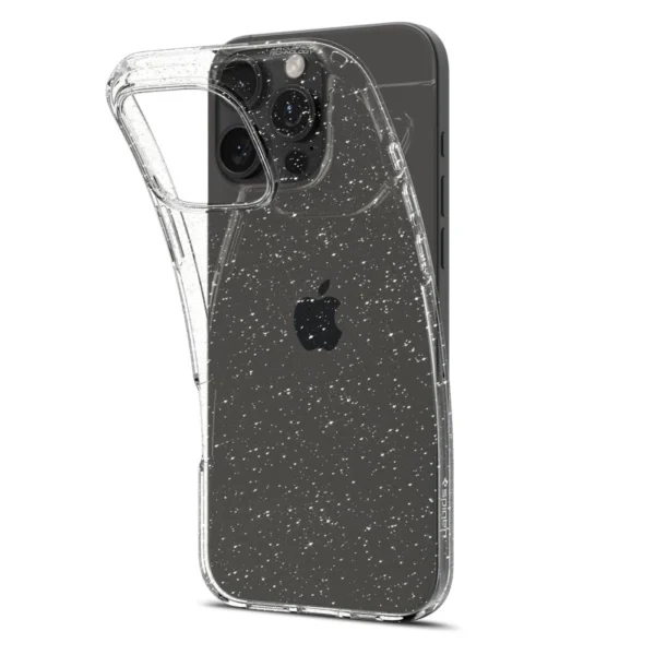 Spigen Liquid Crystal iPhone 16 Pro Case - Clear Glitter