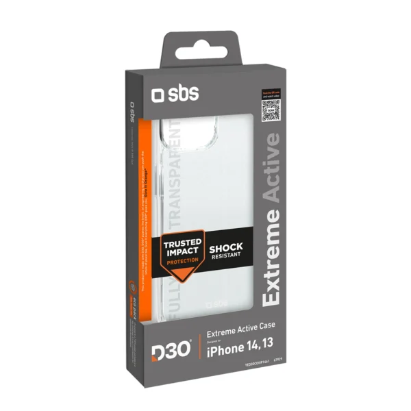 SBS D3O Case for iPhone 14 / 13 - Transparent