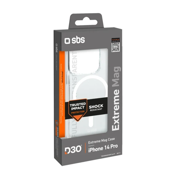 SBS D3O MagSafe Case for iPhone 14 Pro - Clear