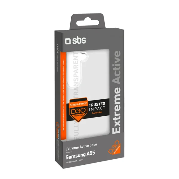 SBS D3O Case for Samsung Galaxy A55 - Transparent