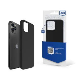 3mk Silicone Case for iPhone 12 Pro Max – black