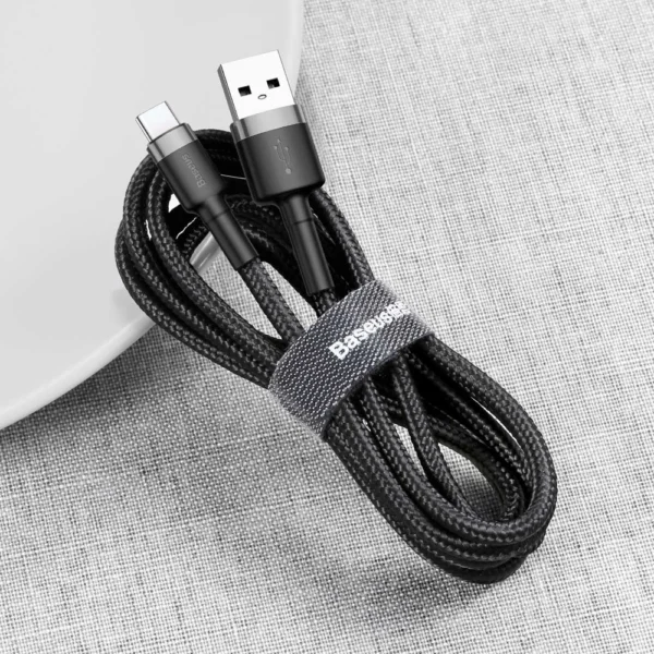 Baseus Cafule USB-A / USB-C QC 3.0 3A cable 1 m - black-gray