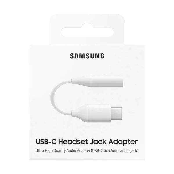 Samsung Headphone Adapter 3.5mm Mini Jack (Female) - USB Type C (Male) White (EE-UC10JUWEGWW)