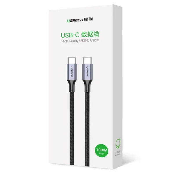 Ugreen US316 90120 USB-C - USB-C PD QC FCP cable 100W 5A 480Mb/s 3m - gray