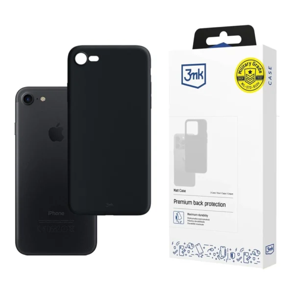 Apple iPhone 7/8/SE 2020/2022 - 3mk Matt Case black