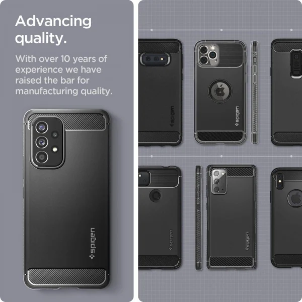 Spigen RUGGED ARMOR GALAXY A53 5G MATTE BLACK