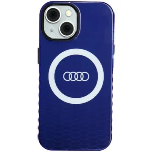 Audi IML Big Logo MagSafe case for iPhone 15 / 14 / 13 – blue