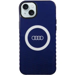 Audi IML Big Logo MagSafe case for iPhone 15 Plus / 14 Plus – blue