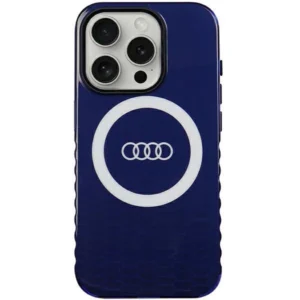 Audi IML Big Logo MagSafe case for iPhone 15 Pro – blue