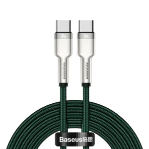 Baseus Cafule Series Metal Data USB-C / USB-C PD QC SCP 100W 5A 2 m cable – green