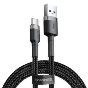 Baseus Cafule USB-A / USB-C QC 3.0 3A cable 1 m – black-gray