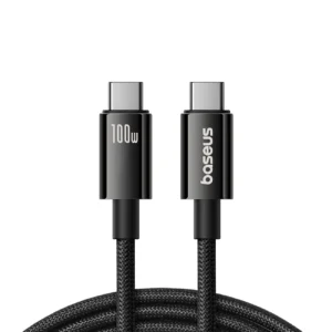 Baseus Tungsten Gold USB-C 3.2 / USB-C 3.2 cable 100W 4K 60Hz 1.5m – black