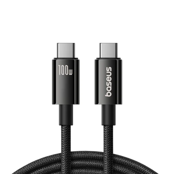 Baseus Tungsten Gold USB-C 3.2 / USB-C 3.2 cable 100W 4K 60Hz 1.5m – black