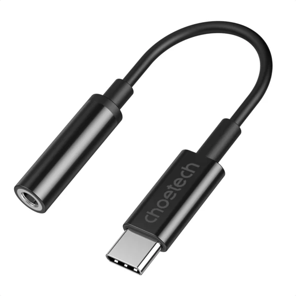 Choetech AUX003 USB-C / DC 3.5mm audio adapter – black