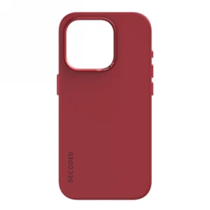 Decoded Silicone Case with MagSafe for iPhone 15 Pro – red