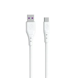 Dudao cable USB – USB Type C 6A cable 1 m white (TGL3T)