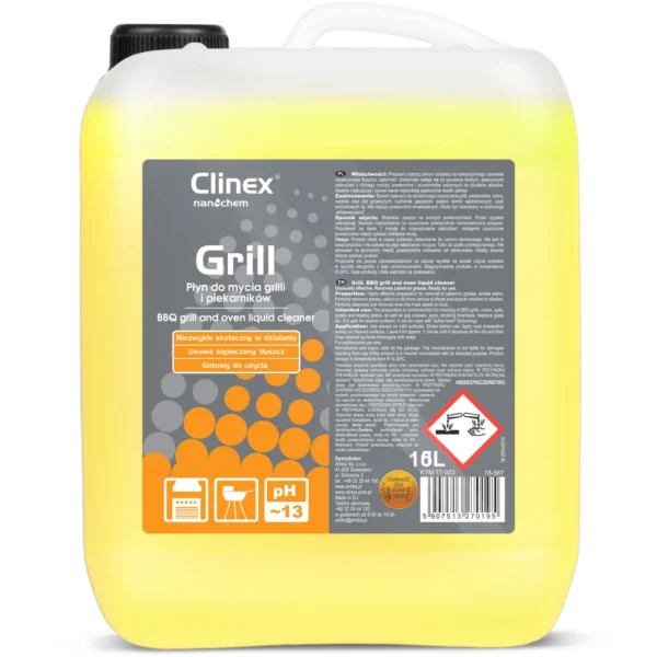 Effective cleaning agent for grill, oven, spit, smokehouse CLINEX Grill 5L