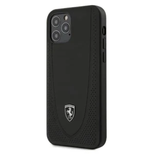 Ferrari iPhone 12/12 Pro 6.1" black/black hardcase Off Track Perforated