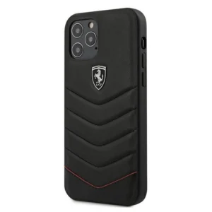 Ferrari iPhone 12 Pro Max 6.7" black/black hardcase Off Track Quilted