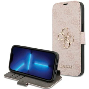 Guess 4G Metal Logo case for iPhone 15 / 14 / 13 – pink