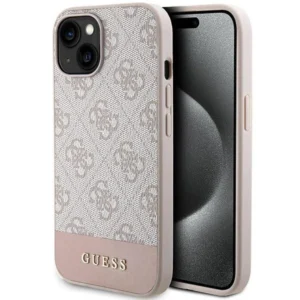 Guess 4G Stripe Collection case for iPhone 15 / 14 / 13 – pink