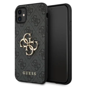 Guess case for iPhone 11 / XR 4G Big Metal Logo series – gray