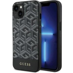 Guess GCube Stripes MagSafe case for iPhone 15 / 14 / 13 – black