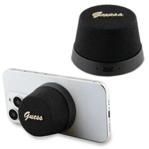 Guess Magnetic Script Metal Bluetooth speaker – black