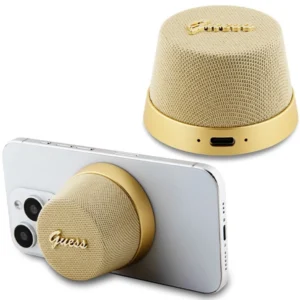 Guess Magnetic Script Metal Bluetooth speaker – gold