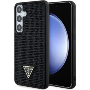 Guess Rhinestone Triangle case for Samsung Galaxy S24+ – black